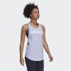 imageadidas Womens Linear Logo Crew Neck TankViolet ToneWhite