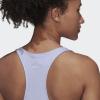 imageadidas Womens Linear Logo Crew Neck TankViolet ToneWhite