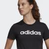 imageadidas Womens Loungewear Essentials Slim Logo TeeBlackWhite