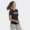 imageadidas Womens Loungewear Essentials Slim Logo TeeBlackWhite