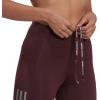 imageadidas Womens Own The Run 78 TightsShadow MaroonReflective Silver