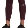 imageadidas Womens Own The Run 78 TightsShadow MaroonReflective Silver
