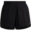 imageadidas Womens Pacer 3Stripes Woven ShortsBlackWhite