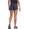 imageadidas Womens Pacer 3Stripes Woven ShortsInkWhite