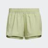 imageadidas Womens Pacer 3Stripes Woven ShortsMagic Lime