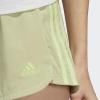 imageadidas Womens Pacer 3Stripes Woven ShortsMagic Lime