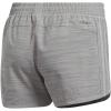 imageadidas Womens Pacer 3Stripes Woven ShortsMedium Grey HeatherBlack
