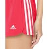 imageadidas Womens Pacer 3Stripes Woven ShortsShock RedWhite