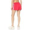 imageadidas Womens Pacer 3Stripes Woven ShortsShock RedWhite