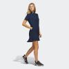 imageadidas Womens Quarter Zip Frill Golf DressCollegiate Navy