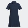 imageadidas Womens Quarter Zip Frill Golf DressCollegiate Navy