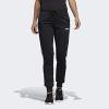 imageadidas Womens Standard Essentials 3Stripes Tricot Open Hem PantsBlackWhite