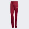 imageadidas Womens Standard Essentials 3Stripes Tricot Open Hem PantsMaroonWhite