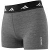 imageadidas Womens Techfit 3 Inch Short TightsDark GreyBlack