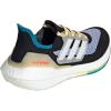 imageadidas Womens Ultraboost 21 Running ShoeBlackWhiteViolet Tone