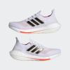 imageadidas Womens Ultraboost 21 Running ShoeWhiteBlackSolar Red