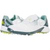 imageadidas Womens W Response Bounce 2 Golf ShoeWhiteAcid YellowHazy Green