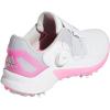 imageadidas Womens W Response Bounce 2 Golf ShoeWhiteSilverScreaming Pink