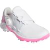 imageadidas Womens W Response Bounce 2 Golf ShoeWhiteSilverScreaming Pink