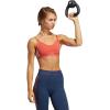 imageadidas womens All Me 3stripes BraCrew RedWhiteWhite