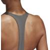 imageadidas womens All Me 3stripes BraGrey Six