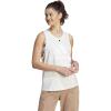 imageAdidas Womens BlackWhite Big Logo Tank Top  MediumOff White MelangeWhite