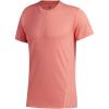 imageadidas Mens Aero 3S Crew Neck Short Sleeve Athletic Training Casual Tops Casual  WhiteSemi Flash Red