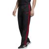 imageadidas Mens Essentials 3Stripes Regular Tricot PantsBlackScarlet