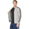 imageadidas Mens Essentials 3Stripes Tricot Track JacketSolid GreyCore Black