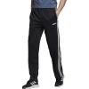 imageadidas Mens Tall Size Essentials 3Stripes Regular Tricot PantsBlackWhite