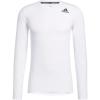 imageadidas Mens Techfit Fitted Long Sleeve TeeWhite