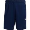 imageadidas Mens Train Essentials Piqu 3Stripes ShortsDark BlueWhite
