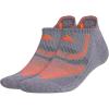 imageadidas Superlite Performance Tabbed No Show Running Socks with Achilles Protection 2PairOnix GreyLight Onix GreySolar Red