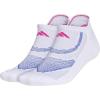 imageadidas Superlite Performance Tabbed No Show Running Socks with Achilles Protection 2PairWhiteLucid BlueLucid Fuchsia Pink