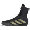 imageadidas UnisexAdult Box Hog 3 SneakerCore Black Gold Met Grey Six