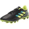 imageadidas UnisexAdult Copa Sense4 Flexible Ground Soccer ShoeBlackBright CyanTeam Solar Yellow