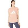 imageadidas Womens 3Stripes Training TShirtAmbient BlushWhite