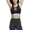 imageadidas Womens Dont Rest 3Stripes BraBlackWhite