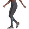 imageadidas Womens Essentials HighWaisted Logo LeggingsDark Grey HeatherApp Sky Rush