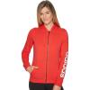 imageadidas Womens Essentials Linear Full Zip HoodieReal CoralWhite