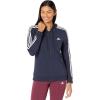 imageadidas Womens Essentials Logo FullZip HoodieLegend InkWhite