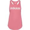 imageadidas Womens Linear Logo Crew Neck TankRose ToneWhite