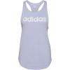imageadidas Womens Linear Logo Crew Neck TankViolet ToneWhite