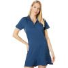 imageadidas Womens Quarter Zip Frill Golf DressCrew Navy