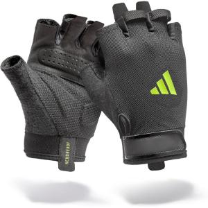 imageadidas Essential Training ampamp Weightlifting Gloves Fingerless Workout GlovesGreen