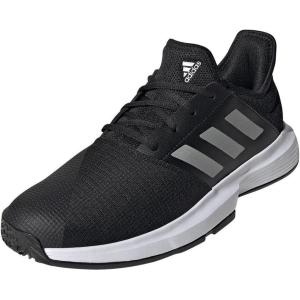 imageadidas Gamecourt Tennis ShoeBlackMatte SilverWhite