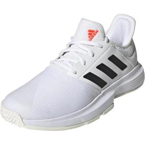 imageadidas Gamecourt Tennis ShoeWhiteBlackSolar Red