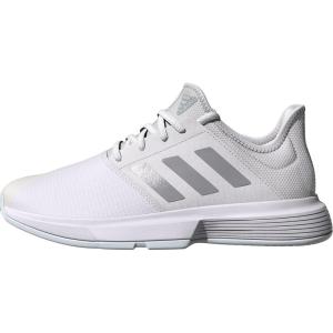 imageadidas Gamecourt Tennis ShoeWhiteSilver MetallicHalo Blue