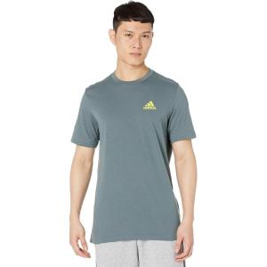imageadidas Mens Aeroready Designed 2 Move Feelready Sport TeeBlue OxideAcid Yellow