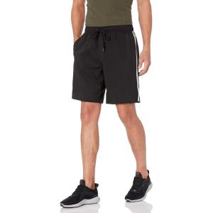 imageadidas Mens Classic 3Stripes Swim ShortsBlackWhite